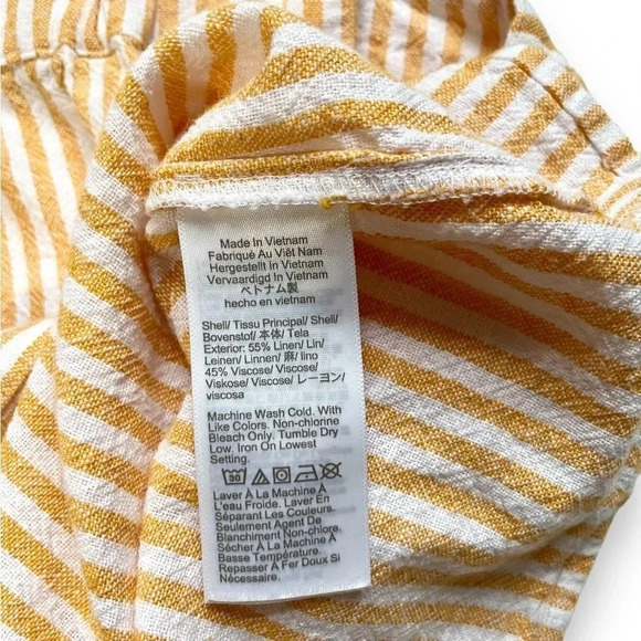 J.Crew Linen Blend Button-Front Top - Picture 4 of 5